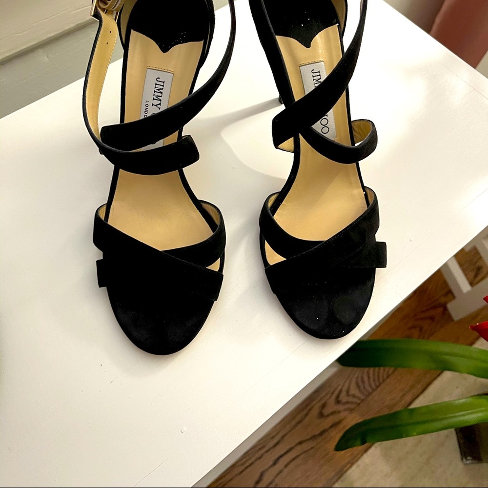 Jimmy Choo heels brand new, black suede, size 40